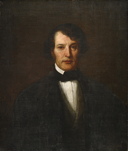 Portrait of Massachusetts politician Charles Sumner by William Henry Furness